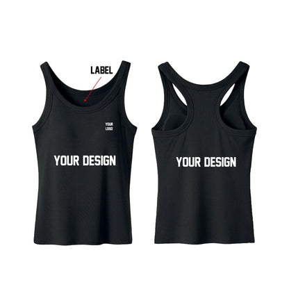 Custom Women Tank Top - Solid Color - Personalized Tank