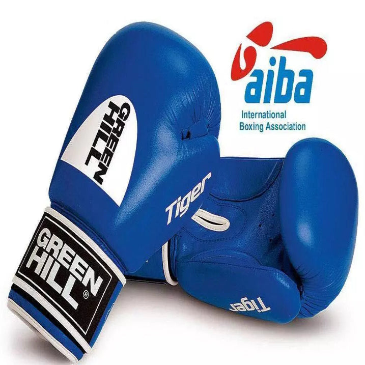 TIGER Boxing Gloves – AIBA Approved Competition Gloves in IMT Cowhide Leather