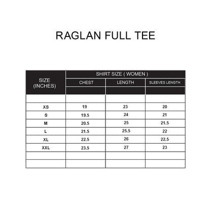 Custom Women Raglan Full Sleeves - Solid Personalized Tee