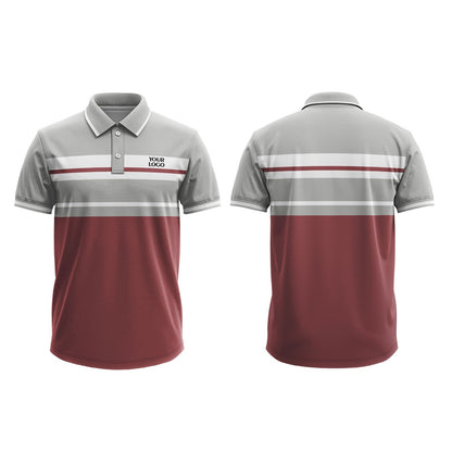 Custom Polo T-Shirt - Cut Sew Design - Personalized Polo Shirt