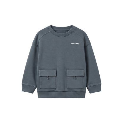 Custom Girls Sweatshirt - Utility Pocket Raglan - Personalized Top