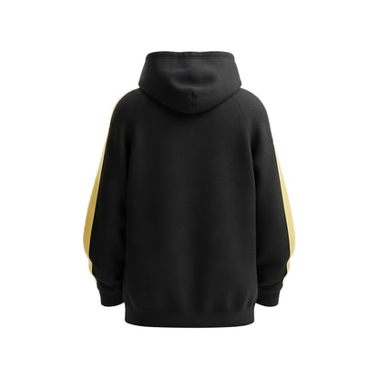 Custom Premium Hoodie - Contrast Chest Panel - Personalized Top