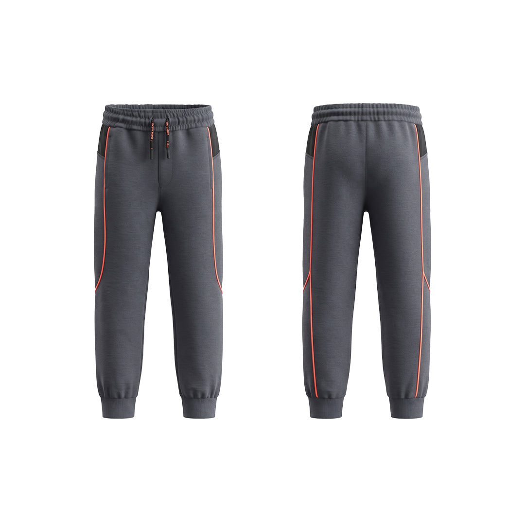 Custom Boys Jogger Pants - Contrast Piping Trim - Personalized