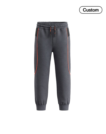Custom Boys Jogger Pants - Contrast Piping Trim - Personalized