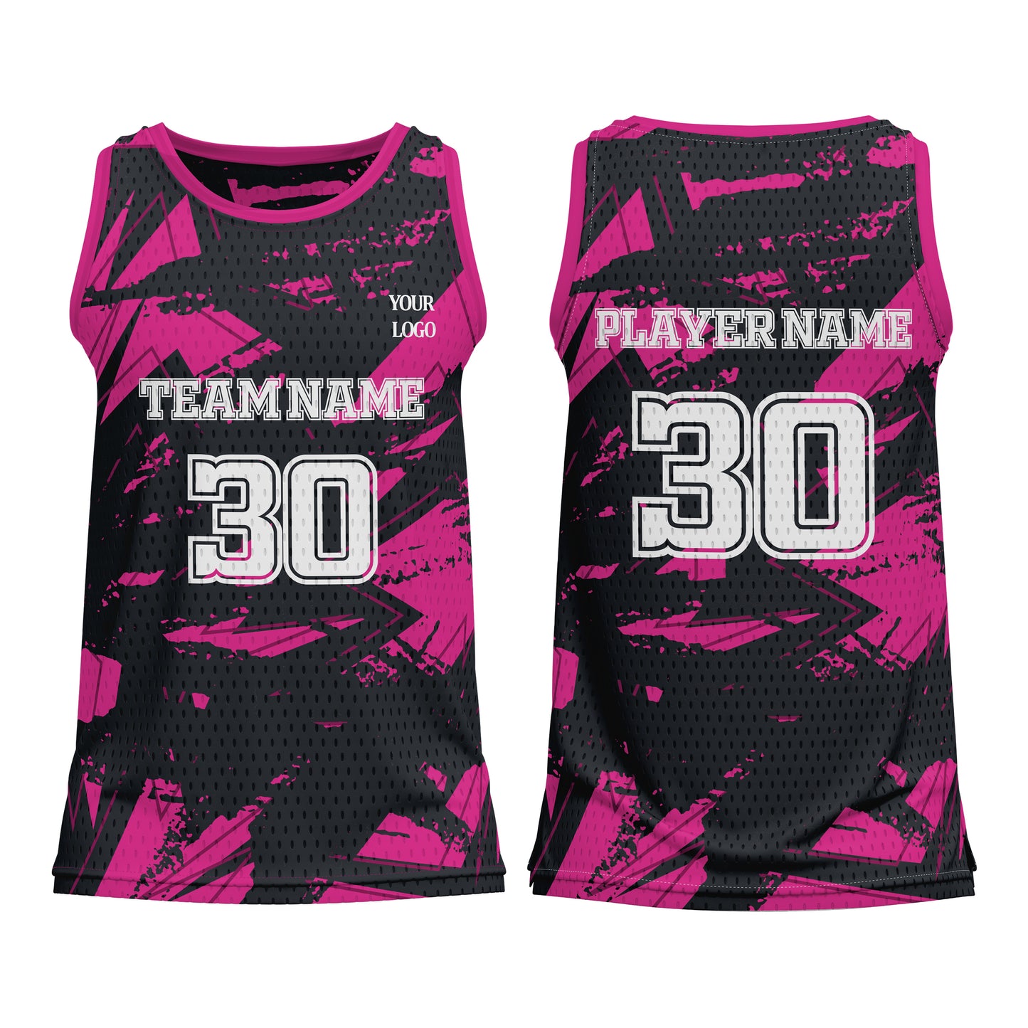 Custom Basketball Tank Top - Abstract Design - Personalized Tank-Top