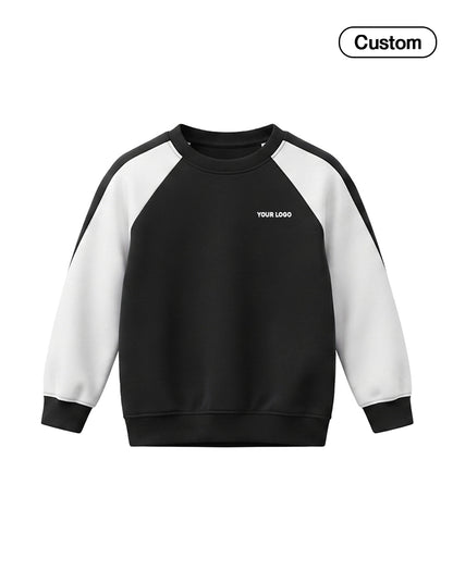 Custom Boys Sweatshirt - Two-Tone Raglan Sleeves - Personalized