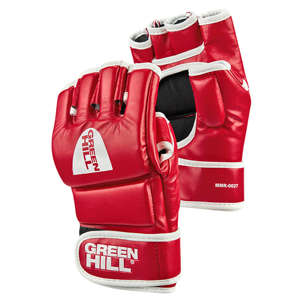CAGE MMA Grappling Gloves – Genuine Leather for Training and Sparring