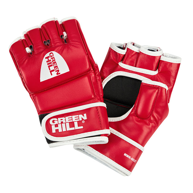 CAGE MMA Grappling Gloves – Genuine Leather for Training and Sparring