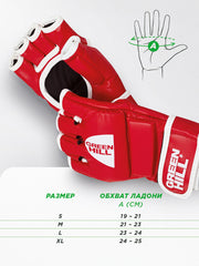 CAGE MMA Grappling Gloves – Genuine Leather for Training and Sparring