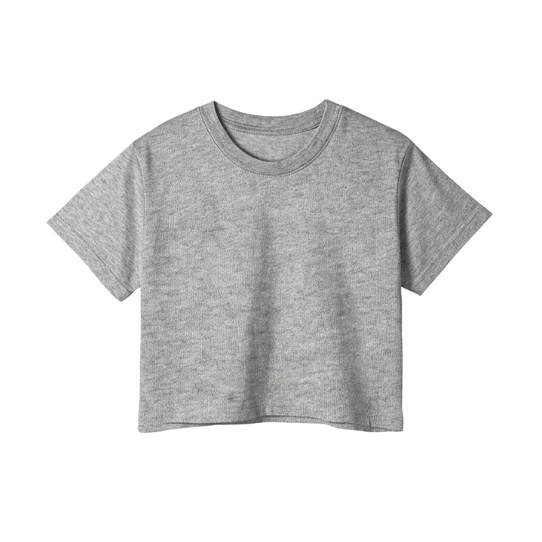 Custom Women Crop-Top - Solid Color - Personalized Halftee