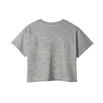 Custom Girls Crop-Top - Solid Design - Personalized Halftee