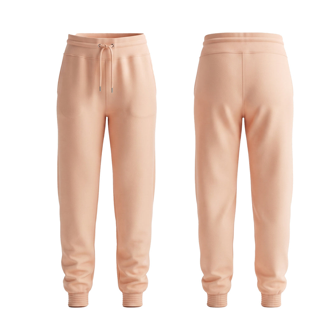 Custom Women Jogger Pants - Ribbed Ankle Cuff - Personalized