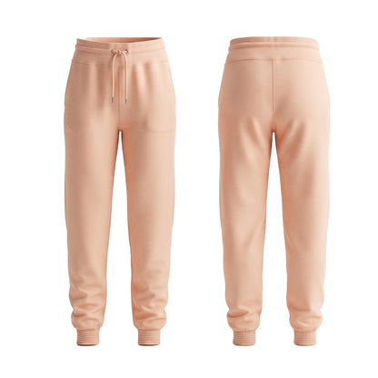 Custom Women Jogger Pants - Ribbed Ankle Cuff - Personalized
