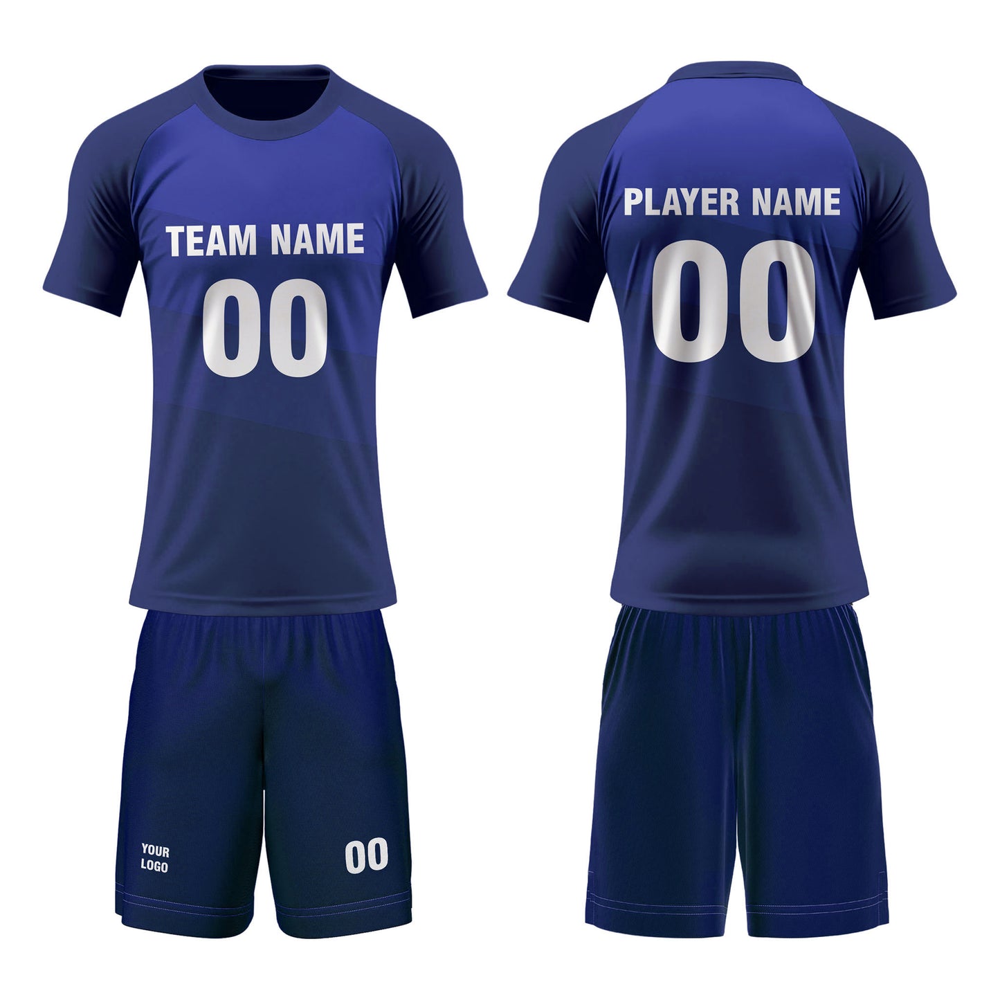 Custom Volleyball Uniform - Raglan Design - Personalized Kit