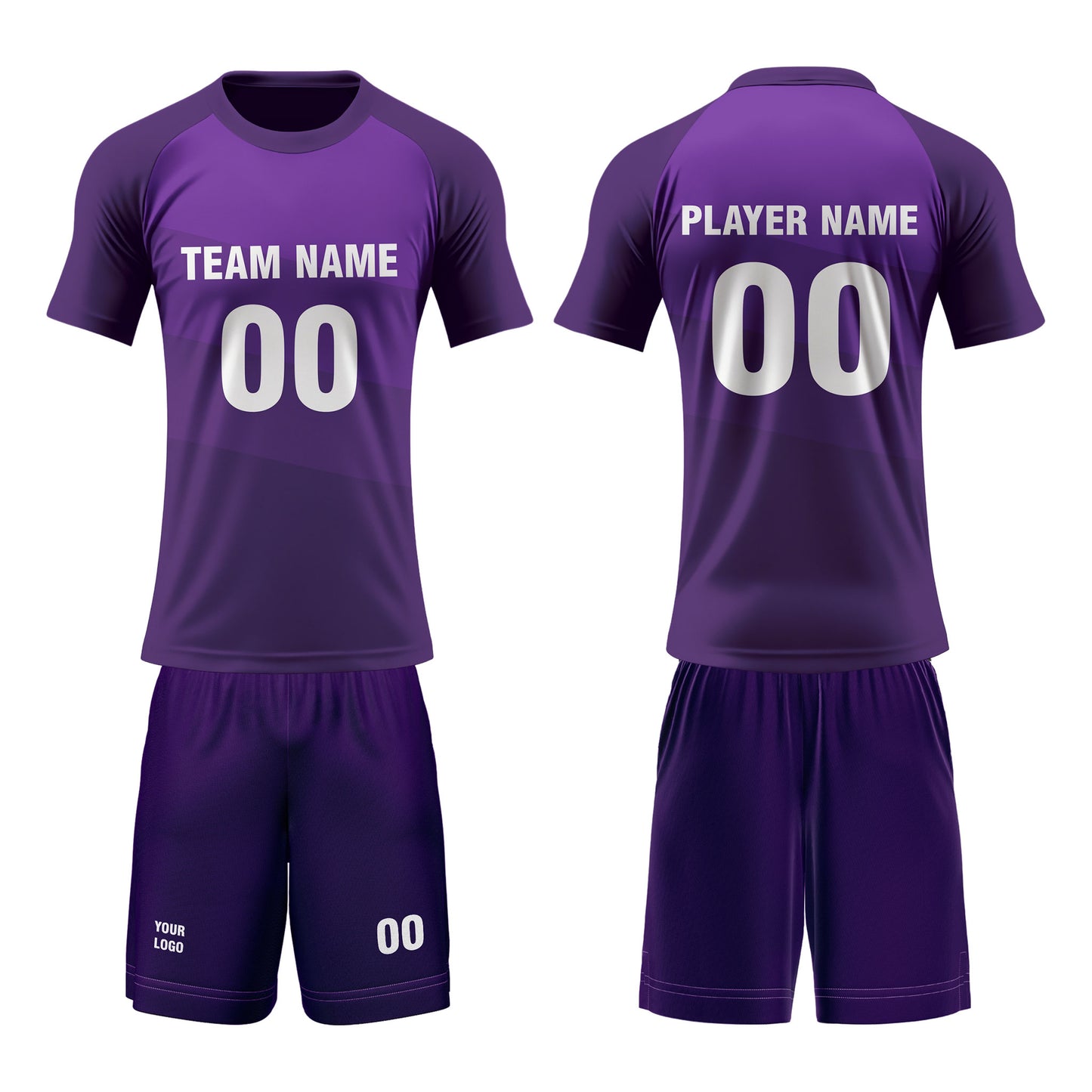 Custom Volleyball Uniform - Raglan Design - Personalized Kit
