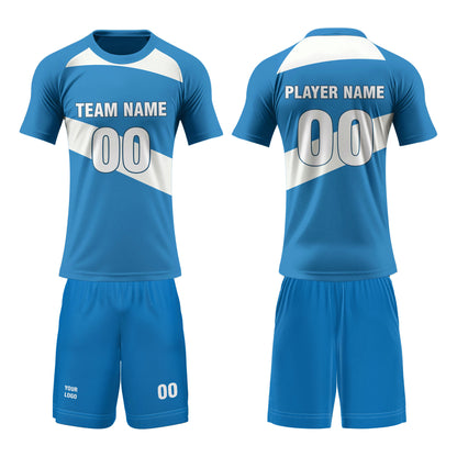 Custom Volleyball Uniform - White Panel Design - Personalized Kit
