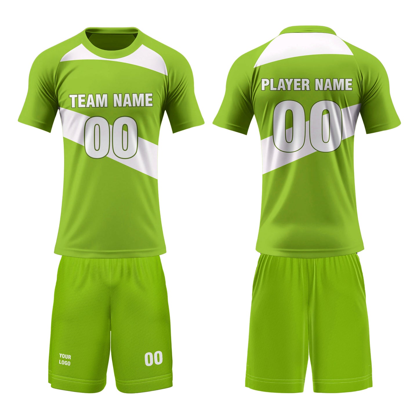 Custom Volleyball Uniform - White Panel Design - Personalized Kit