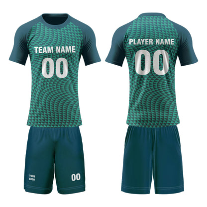 Custom Volleyball Uniform - Abstract Geometric - Personalized Team Kit