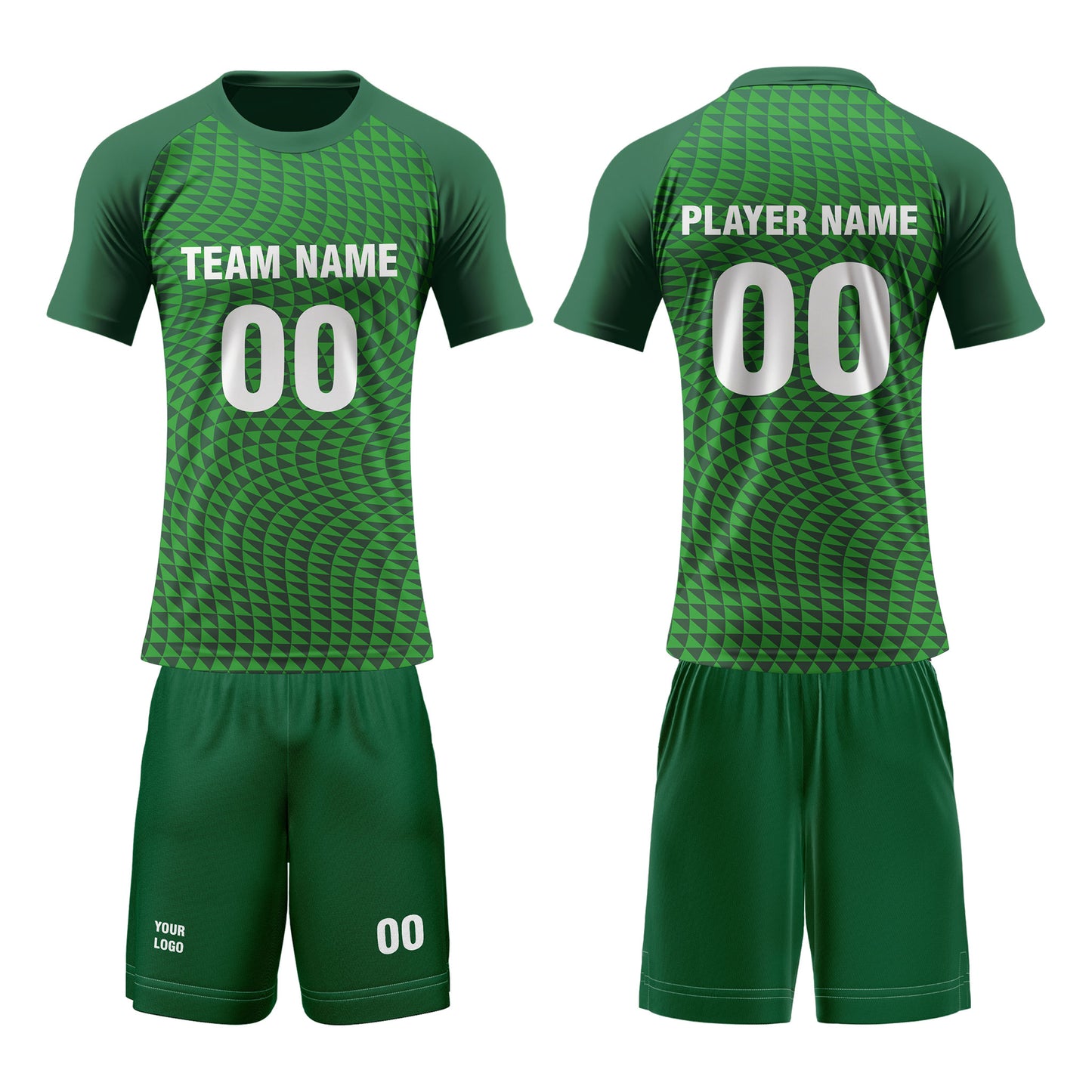 Custom Volleyball Uniform - Abstract Geometric - Personalized Team Kit