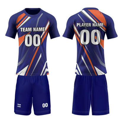 Custom Volleyball Uniform – Abstract Accent Design – Personalized Kit