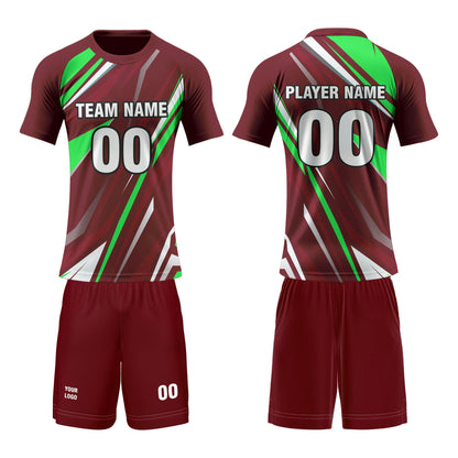 Custom Volleyball Uniform – Abstract Accent Design – Personalized Kit