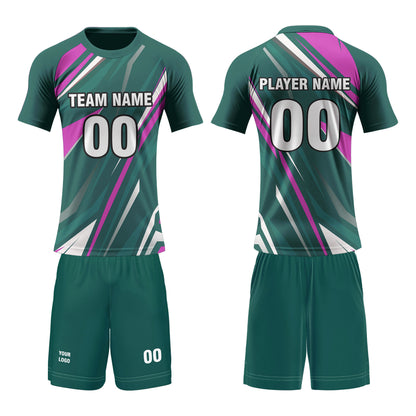Custom Volleyball Uniform – Abstract Accent Design – Personalized Kit