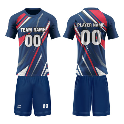 Custom Volleyball Uniform – Abstract Accent Design – Personalized Kit