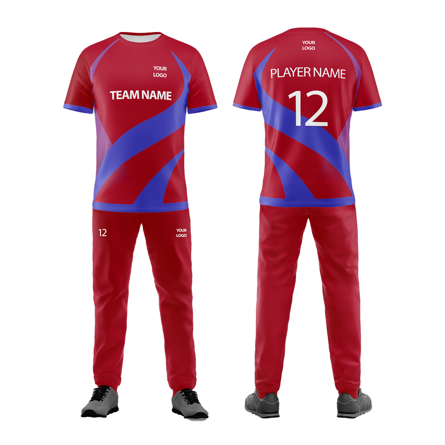 Custom Cricket Uniform - Two-Tone Accent - Personalized Team Kit