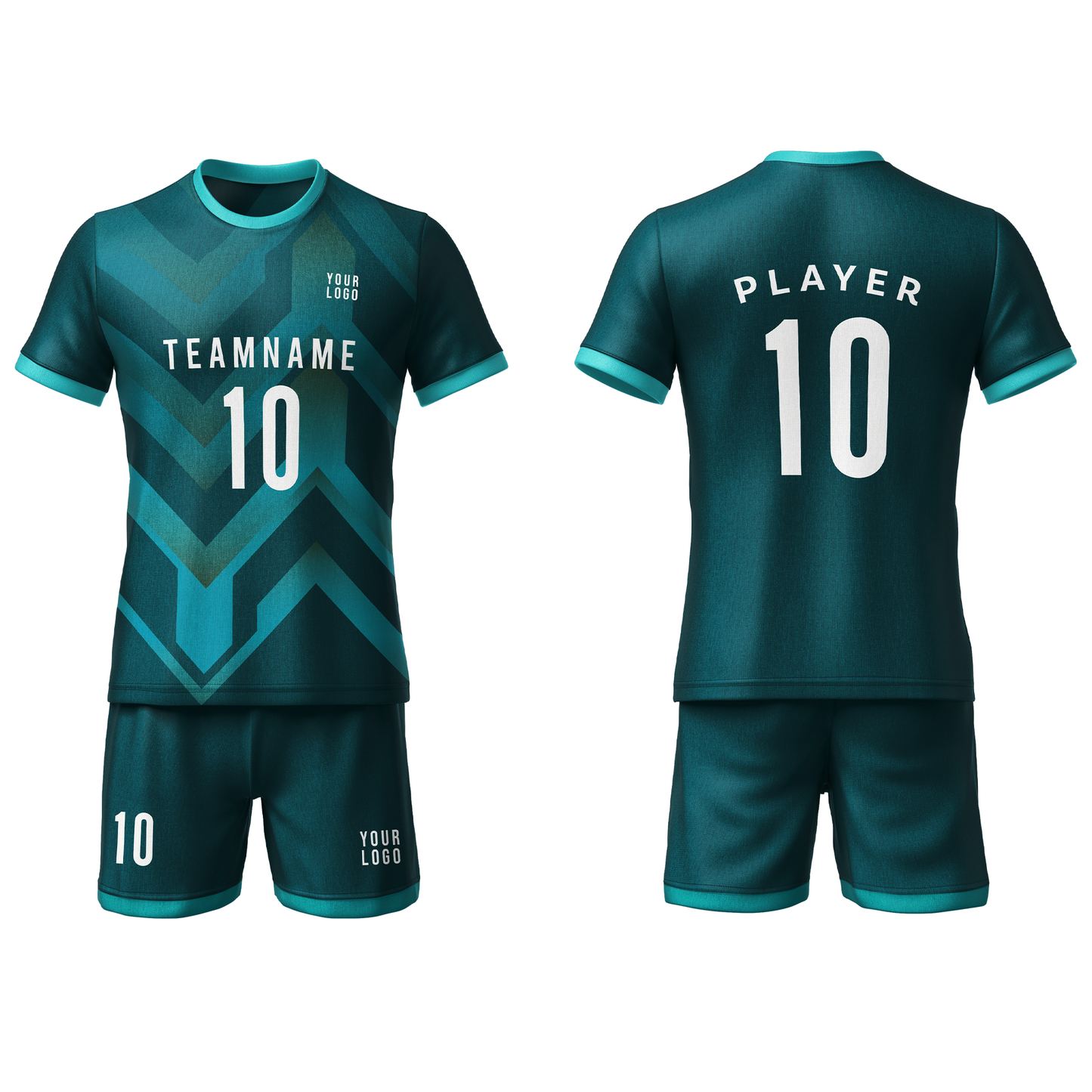 Custom Soccer Uniform – Zig Zag Design – Personalized Uniform