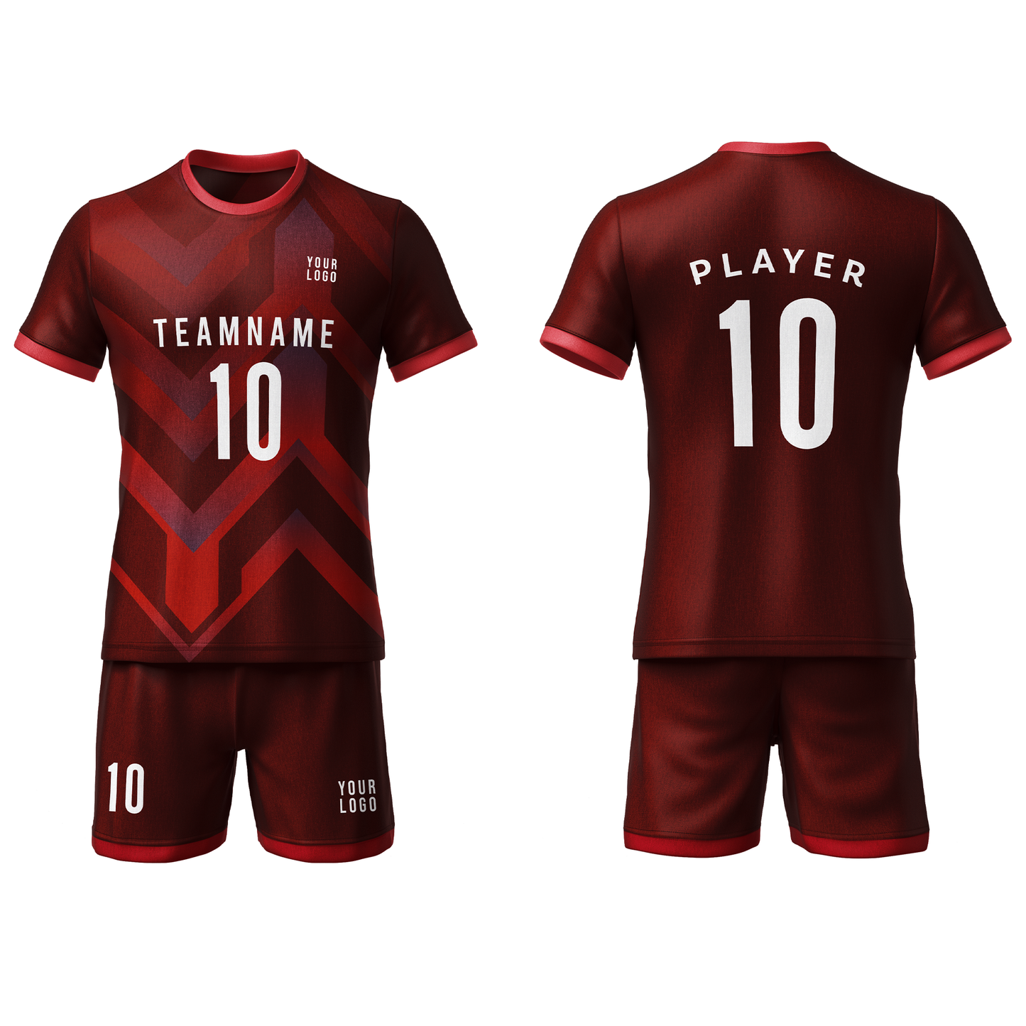 Custom Soccer Uniform – Zig Zag Design – Personalized Uniform