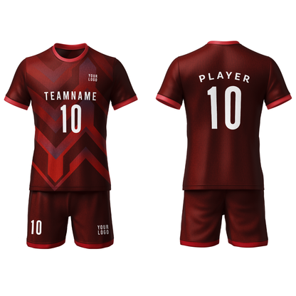 Custom Soccer Uniform – Zig Zag Design – Personalized Uniform