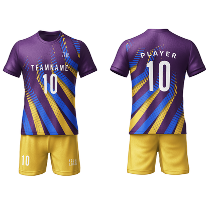 Custom Soccer Uniform – Patterned Personalized Jersey Set