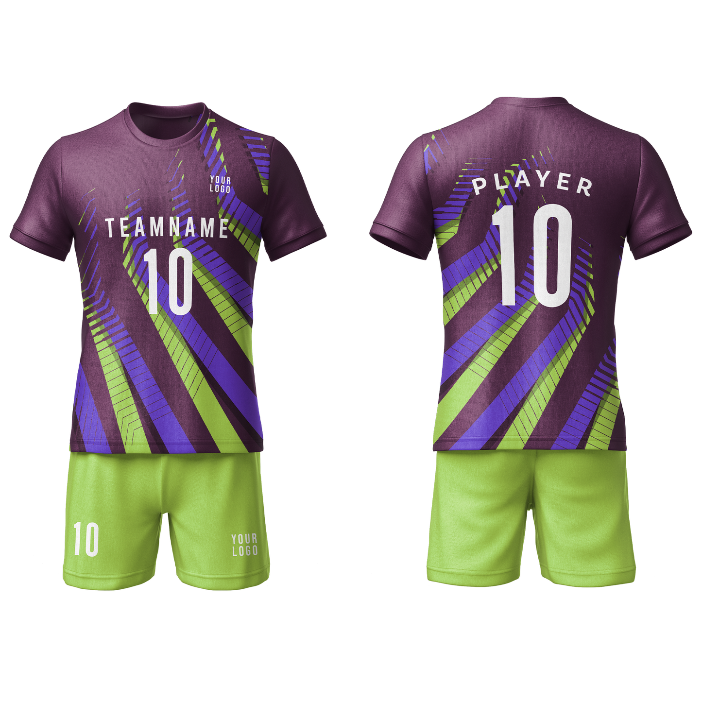 Custom Soccer Uniform – Patterned Personalized Jersey Set