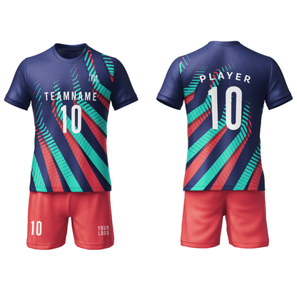 Custom Soccer Uniform – Patterned Personalized Jersey Set