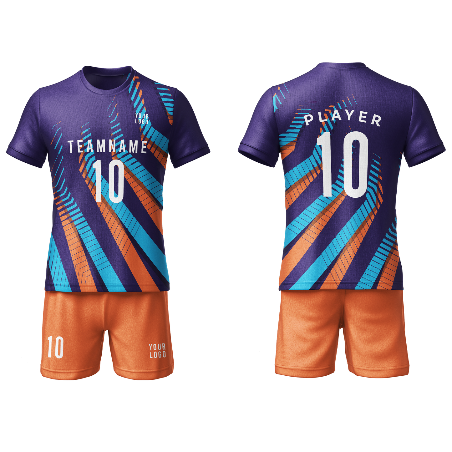 Custom Soccer Uniform – Patterned Personalized Jersey Set