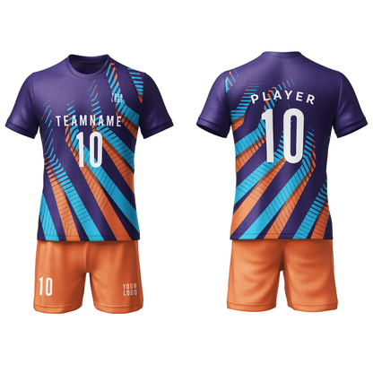 Custom Soccer Uniform – Patterned Personalized Jersey Set