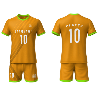 Custom Soccer Uniform – Stripe Design Personalized Team Kit