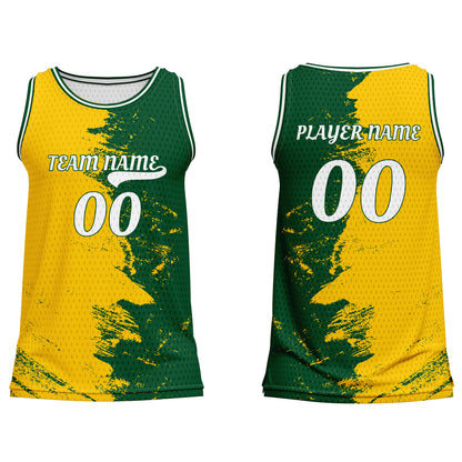 Custom Basketball Tank Top - Split Gradient Personalized Top
