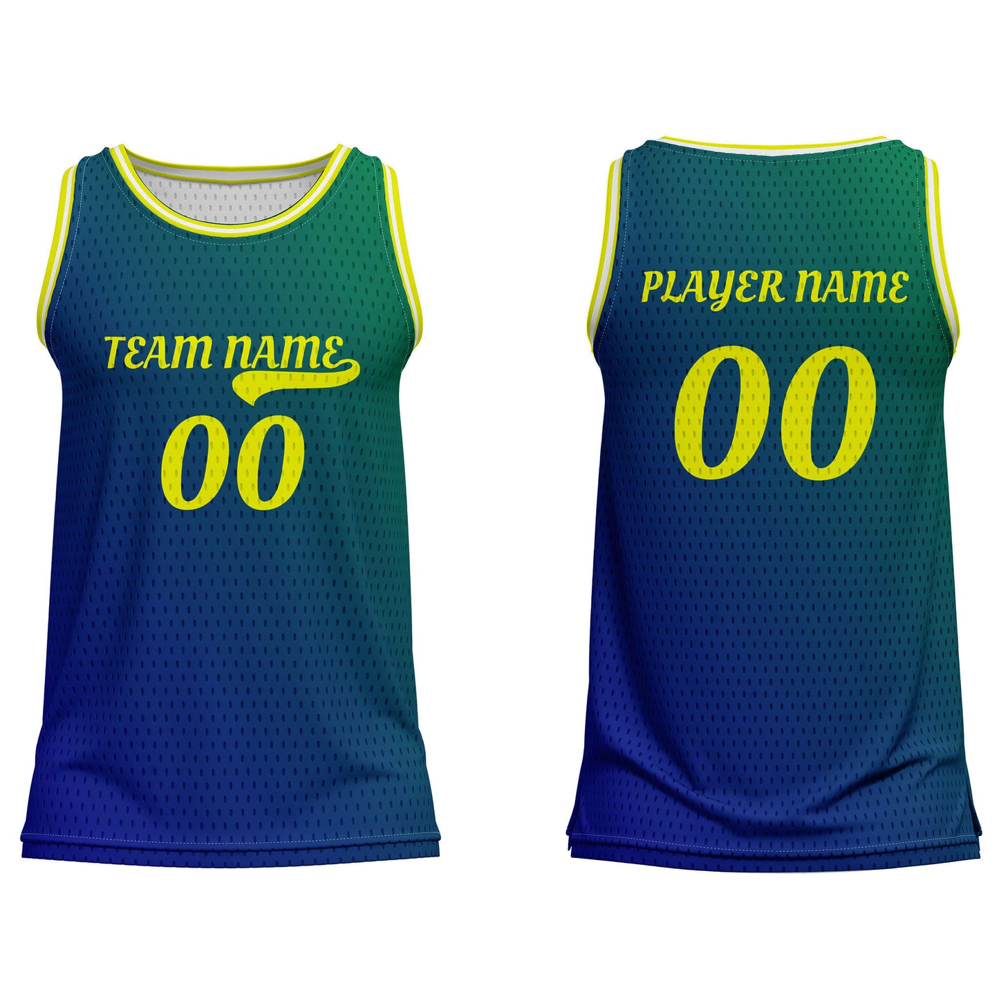 Custom Basketball Tank Top – Multi-Gradient Design – Personalized Jersey
