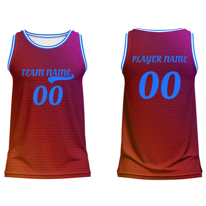 Custom Basketball Tank Top – Multi-Gradient Design – Personalized Jersey