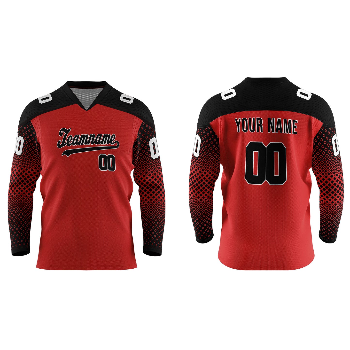 Custom Ice Hockey Jersey - Solid Color Panel – Personalized Kit