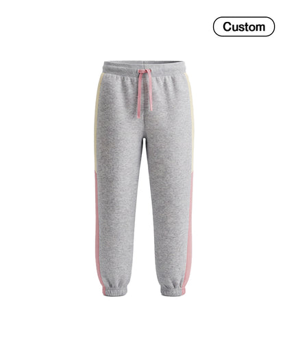 Custom Boys Jogger Pants - Two-Tone Side Panels - Personalized