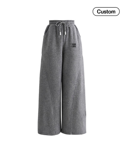 Custom Women Wide-Leg Trousers - Panel Seam - Personalized