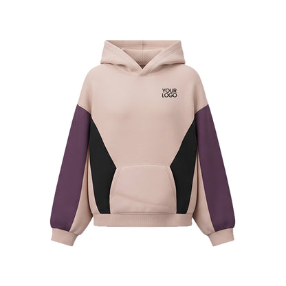Custom Premium Hoodie - Angular Color Block Design - Personalized