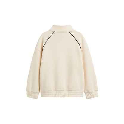 Custom Boys Sweatshirt - Quarter-Zip Cowl Neck - Personalized