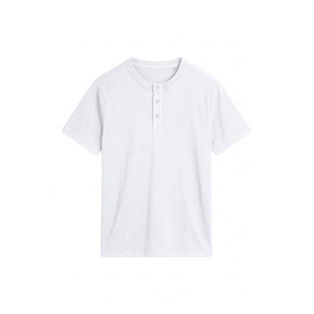 Custom Men Henley Half Sleeves - Solid Personalized Top