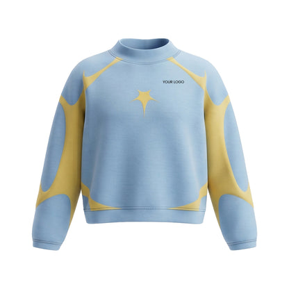 Custom Women Sweatshirt - Starburst Graphic - Personalized Pullover