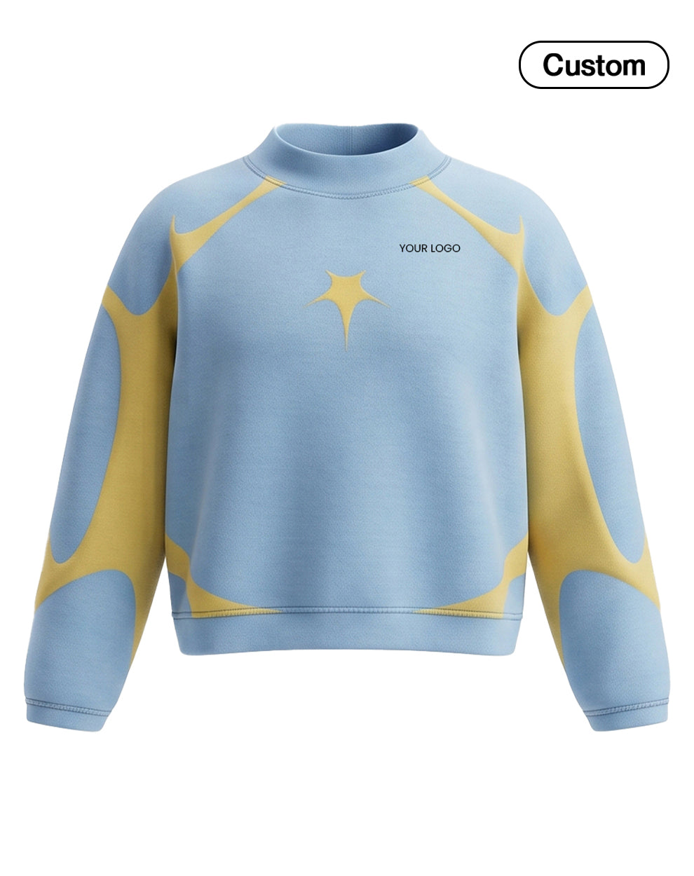 Custom Women Sweatshirt - Starburst Graphic - Personalized Pullover