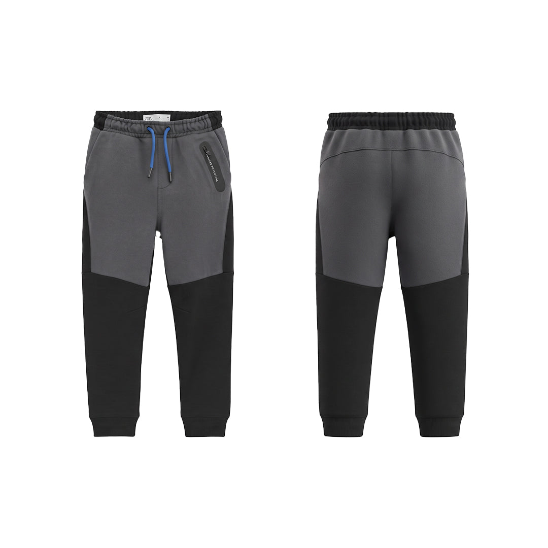 Custom Boys Jogger Pants - Asymmetric Block Pattern - Personalized