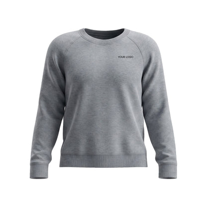 Custom Men Sweatshirt - Solid Raglan Design - Personalized Crewneck
